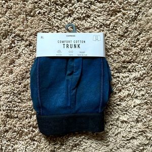 NWT navy Express comfort cotton trunks size XL